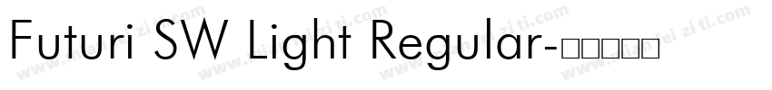 Futuri SW Light Regular字体转换